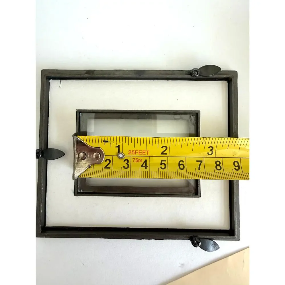 VTG Weston Gallery Ornate Bronze Metal Filigree Tabletop Picture Frame 4x5 Outer